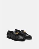  Giày Nữ Versace Croc-effect Medusa '95 Loafers 'Black' 