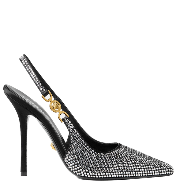  Giày Nữ Versace Crystal Medusa '95 Pumps 'Silver' 