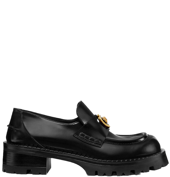  Giày Nữ Versace Vagabond Platform Loafers 'Black' 