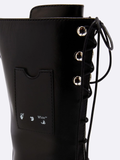  Giày Nữ Off-White Nappa Sponge Combat Boot 'Black' 