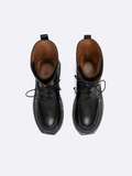  Giày Nữ Off-White Nappa Sponge Combat Boot 'Black' 