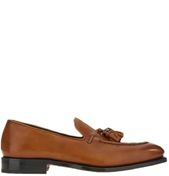  Giày Salvatore Ferragamo Nam Loafer With Tassels 'Brown' 