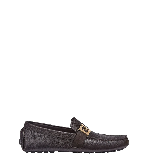 Giày Nam Fendi Leather Driver 'Brown' 