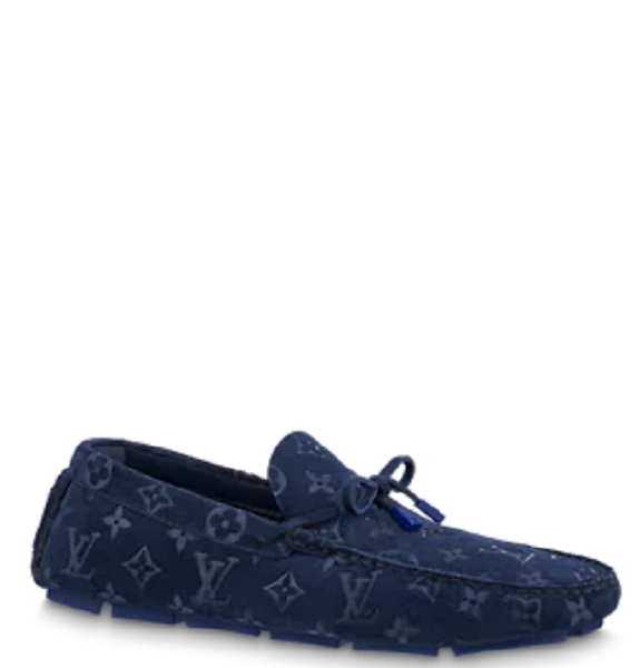  Giày Nam Louis Vuitton Lv Driver Moccasin 'Navy Blue' 