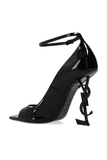  Giày Nữ Saint Laurent Opyum Heeled Sandals 'Black' 