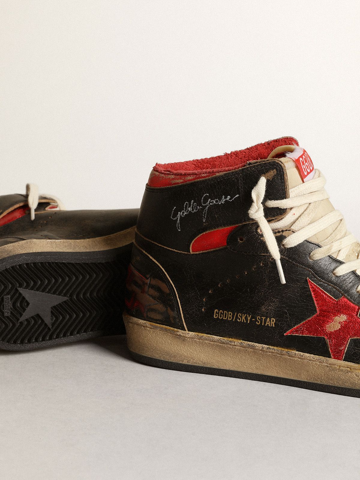  Giày Nam Golden Goose Sky-Star 'Red Star' 