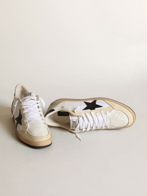  Giày Nam Golden Goose Ball Star Canvas 'White' 