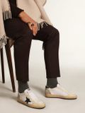  Giày Nam Golden Goose Ball Star Canvas 'White' 