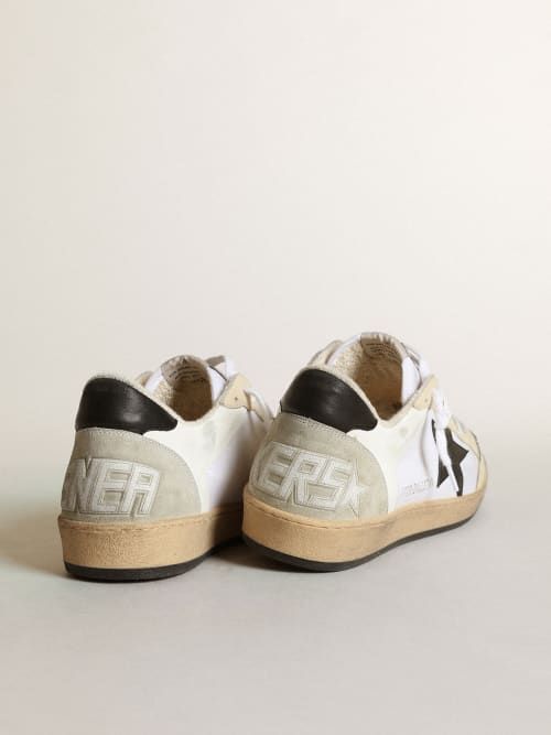  Giày Nam Golden Goose Ball Star Canvas 'White' 
