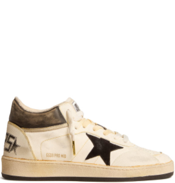  Giày Nam Golden Goose Ball Star Pro Mid 'White' 