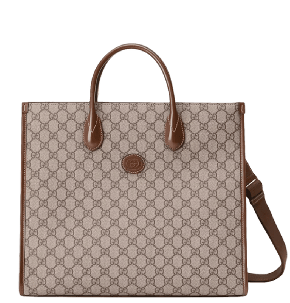  Túi Xách Nữ Gucci Medium Tote With Interlocking G 'OG Supreme' 