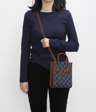  Túi Nữ Gucci Mini Tote Bag With Interlocking G 'Blue Ivory' 