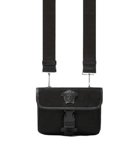  Túi Nữ Versace La Medusa Nylon Messenger 'Black' 