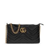  Túi Nữ Gucci GG Marmont Matelassé Mini Chain 'Black' 