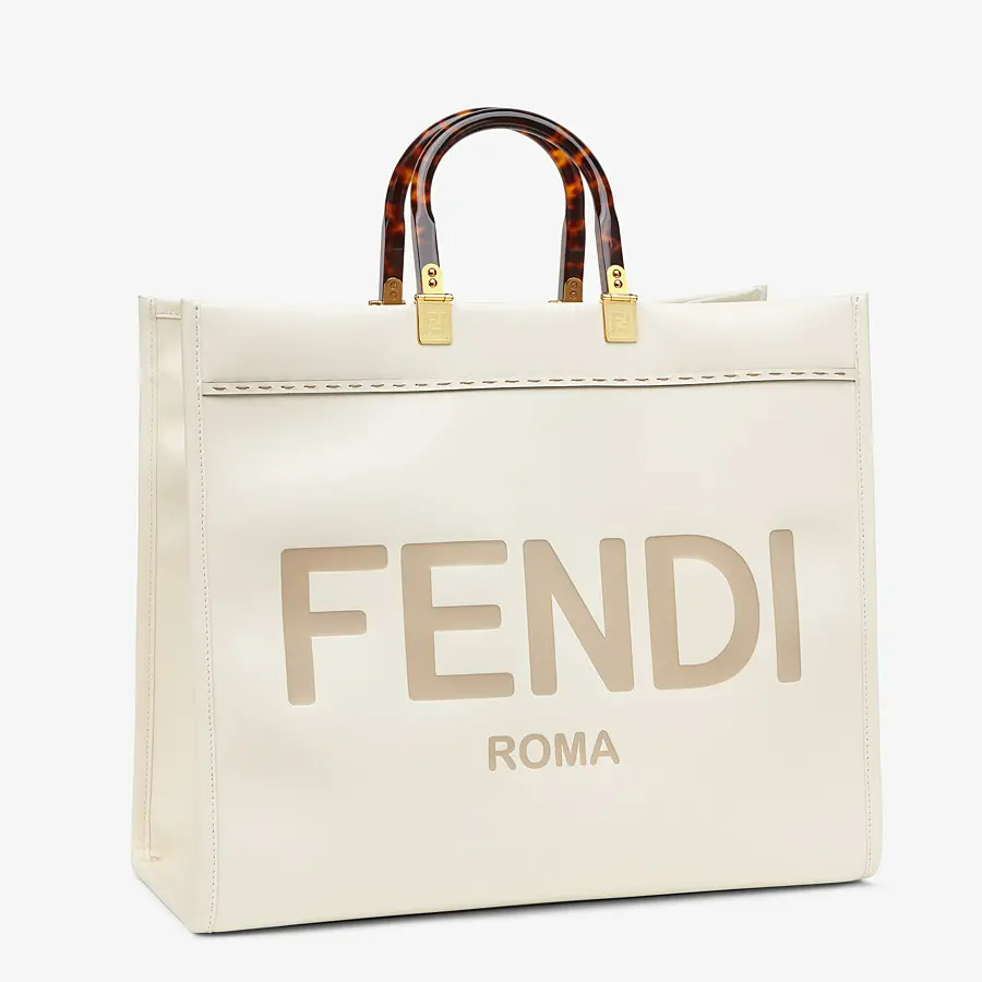 Túi Nữ Fendi Sunshine Shopper Bag 'White Leather' 8BH372ABVLF0K7E