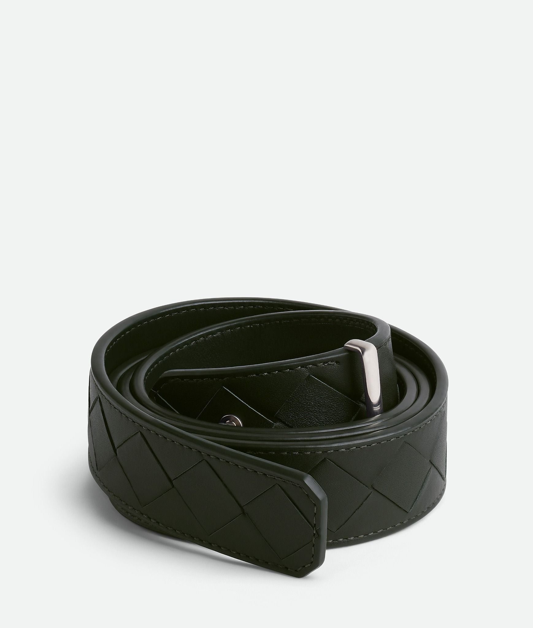  Thắt Lưng Nam Bottega Veneta Intrecciato Pin Belt 'Green' 