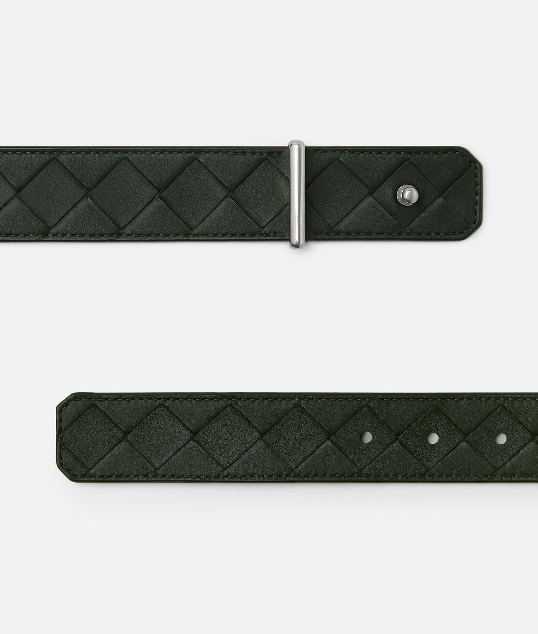  Thắt Lưng Nam Bottega Veneta Intrecciato Pin Belt 'Green' 