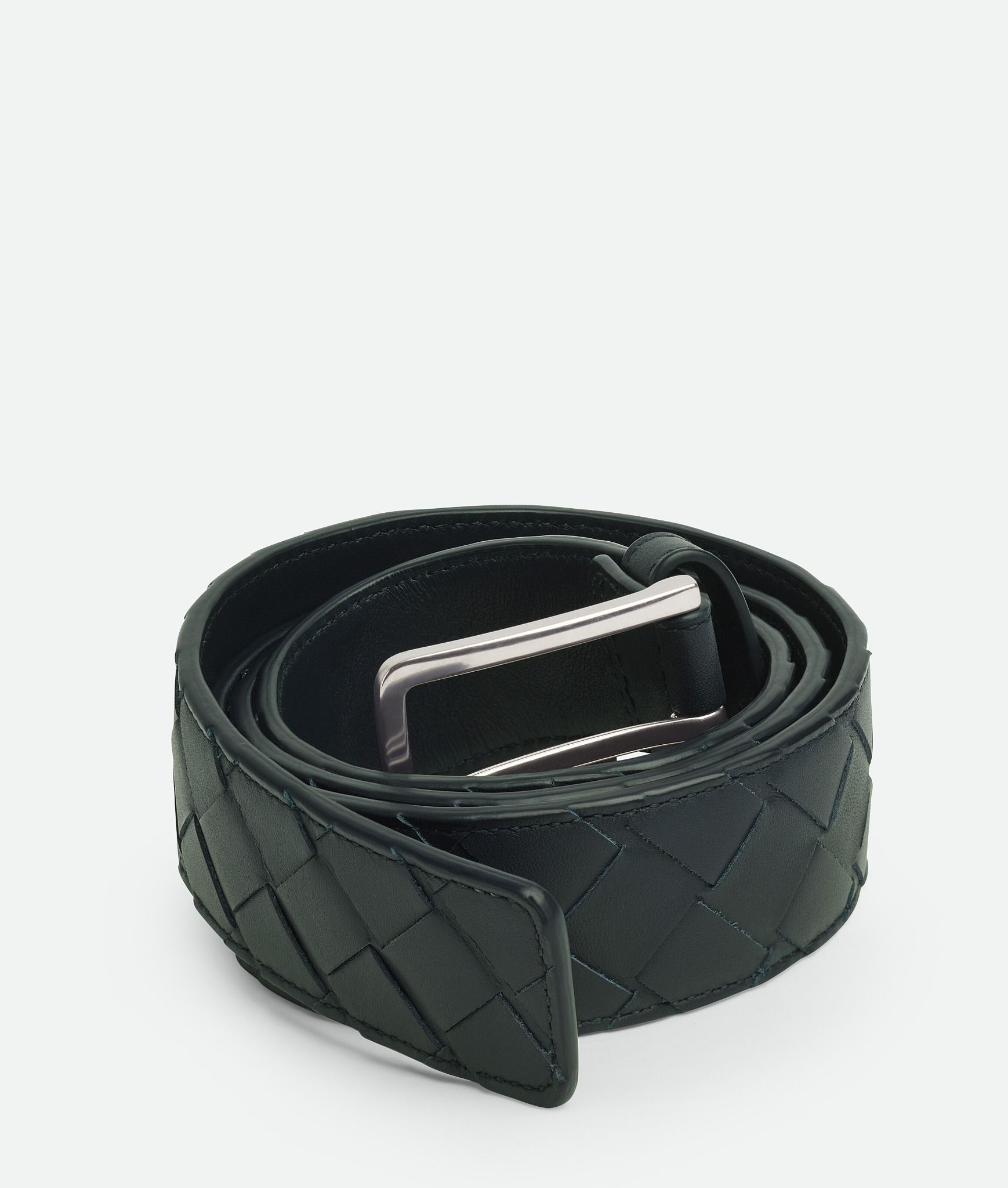  Thắt Lưng Nam Bottega Veneta Intrecciato Belt 'Inkwell' 