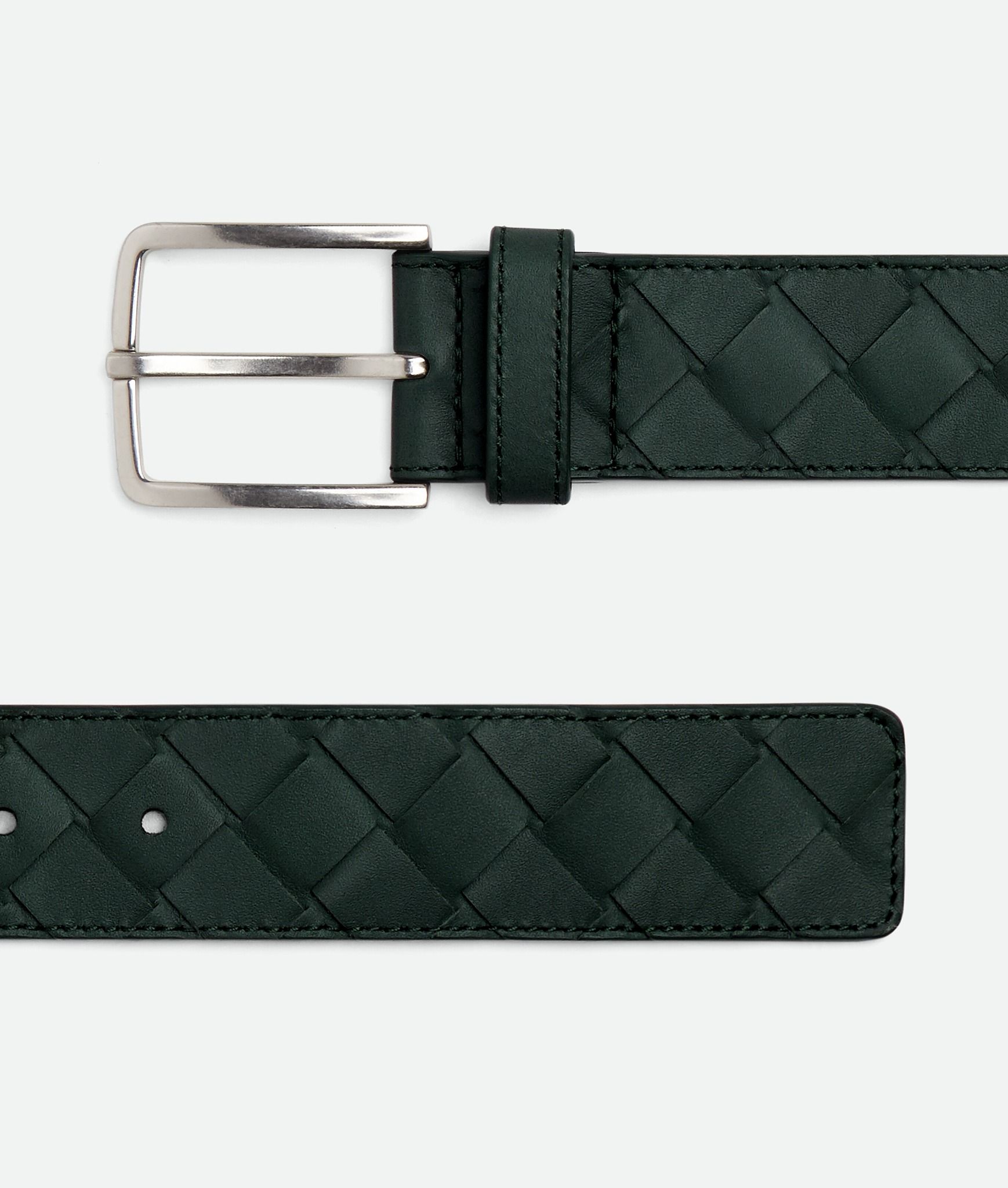  Thắt Lưng Nam Bottega Veneta Intrecciato Belt 'Inkwell' 