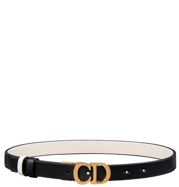  Thắt Lưng Nữ Dior Reversible Saddle Belt 'Black Latte' 