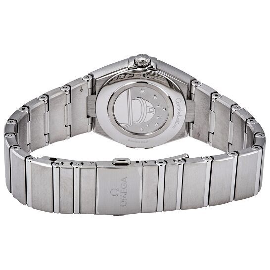  Đồng Hồ Nam OMEGA Constellation Manhattan Quartz Diamond Silver Dial 