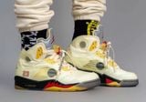  Giày Nike Air Jordan 5 Retro Off-White 'Sail' 