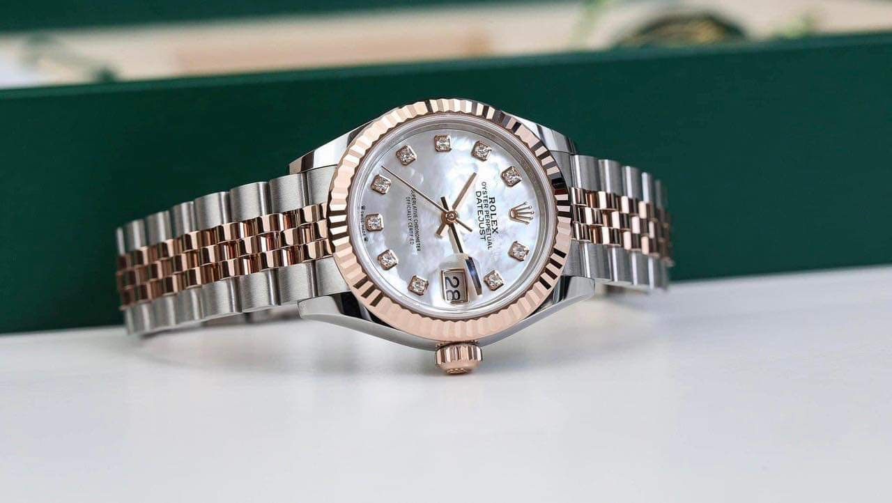  Đồng Hồ Nữ Rolex Datejust Mother Of Pearl Diamond 'Rose Gold' 
