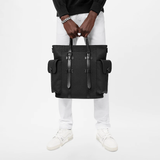  Túi Nam Louis Vuitton Christopher Tote 'Black Taurillon Leather' 