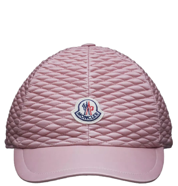  Mũ Nữ Moncler Logo Padded Baseball Cap 'Pink' 