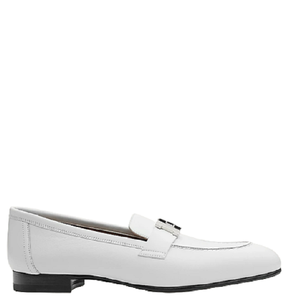  Giày Nữ Hermes Paris Loafer 'Blanc' 