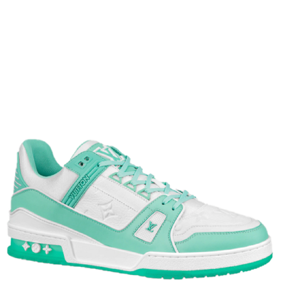  Giày Nam Louis Vuitton LV Trainers 'Green White' 