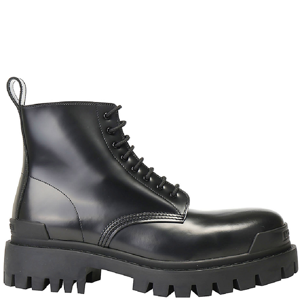  Giày Balenciaga Genuine Leather Ankle Boots Strike 'Black' 