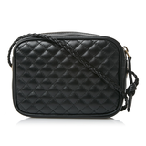  Túi Nữ Gucci Plain Leather Crossbody Logo Shoulder Bags 'Black' 