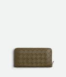  Ví Nam Bottega Veneta Intrecciato Zip Around Wallet 'Mud' 