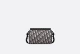  Túi Nam Dior Mini Roller Bag With Strap 'Beige Black' 