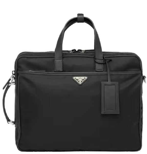  Túi Nam Prada Saffiano Leather Briefcase 'Black' 