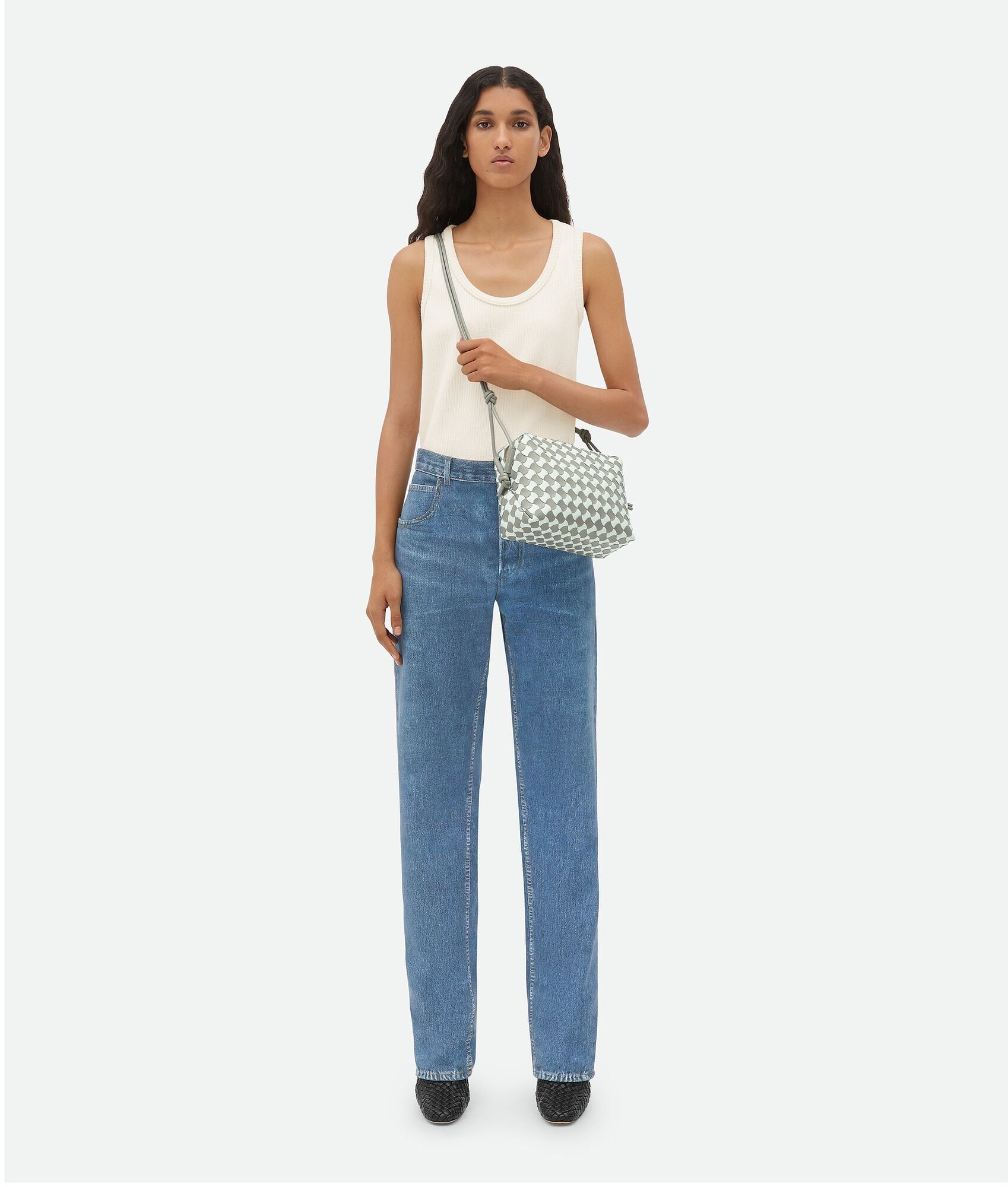  Túi Nữ Bottega Veneta Small Loop Camera Bag 'Agate Grey' 