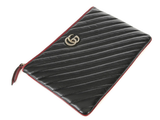 Túi Nữ Gucci GG Marmont Quilted Leather Pouch 'Black' 