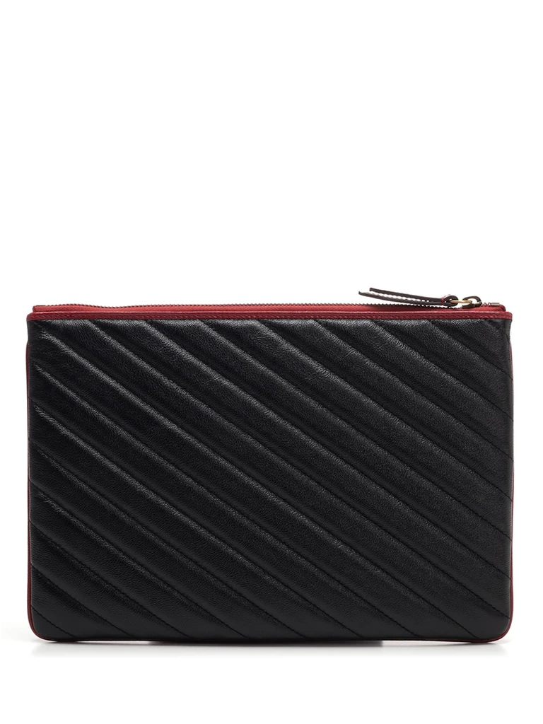  Túi Nữ Gucci GG Marmont Quilted Leather Pouch 'Black' 