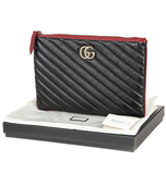  Túi Nữ Gucci GG Marmont Quilted Leather Pouch 'Black' 