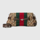  Túi Nữ Gucci Horsebit Chain Small Shoulder Bag 'Beige' 