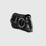 Túi Nữ Gucci Horsebit Chain Small Shoulder Bag 'Black' 