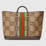  Túi Nữ Gucci Jumbo GG Medium Tote Bag 'Camel Ebony' ‎ 