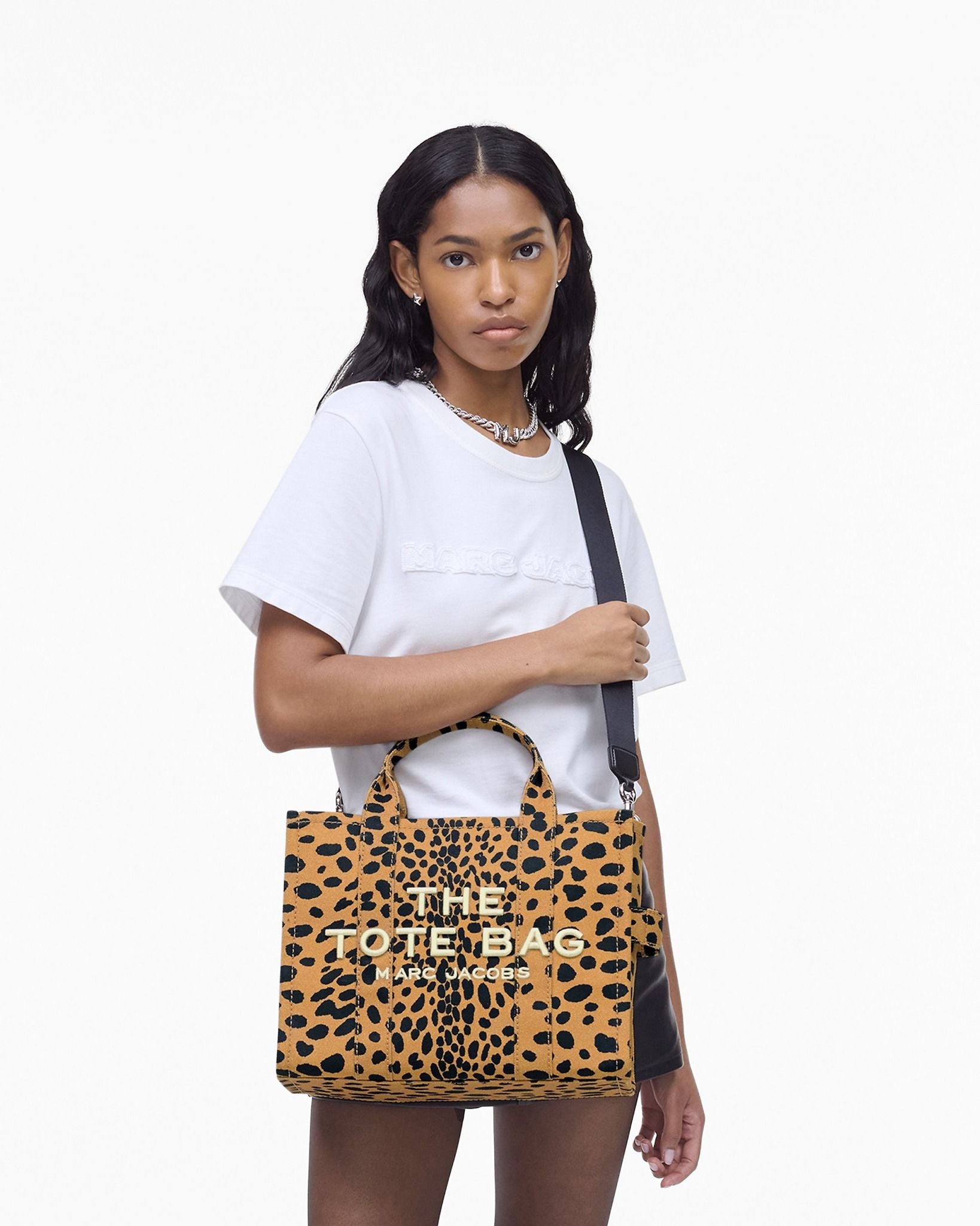  Túi Nữ Marc Jacobs The Cheetah Canvas Medium Tote Bag 'Brown' 