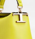  Túi Nữ Tod's Tote Messenger Bag T Case Leather Micro 'Yellow' 