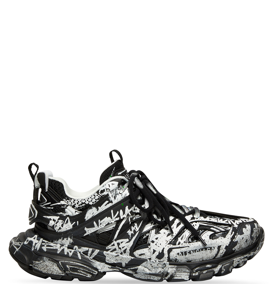  Giày Nam Balenciaga x Adidas Track Graffiti 'Black' 
