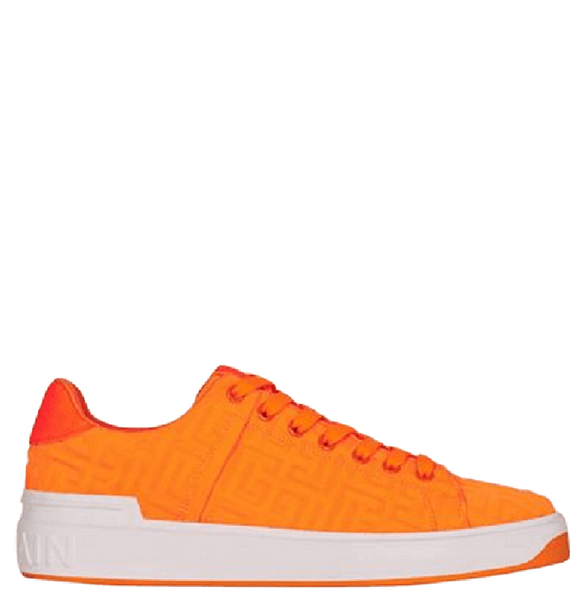  Giày Nam Balmain B-court Embossed 'Neon Orange' 