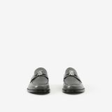  Giày Nam Burberry Monogram Motif Leather Loafers 'Dark Grey Melange' 