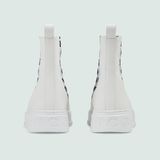  Giày Nam Gucci Boot With GG Jersey Leather 'White' 
