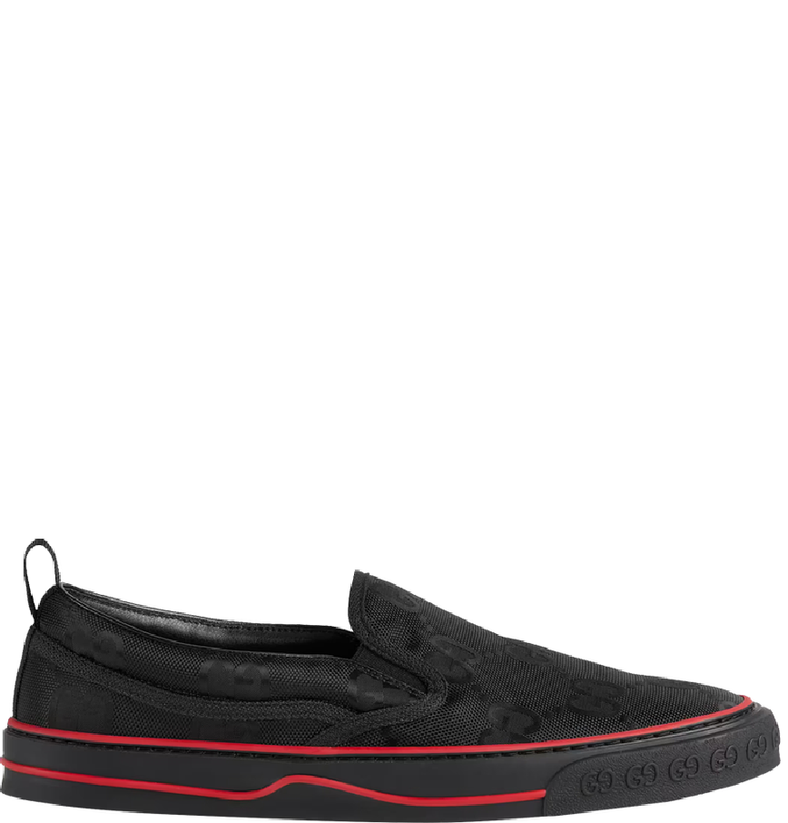  Giày Nam Gucci Off The Grid Tennis 1977 'Black Red' 